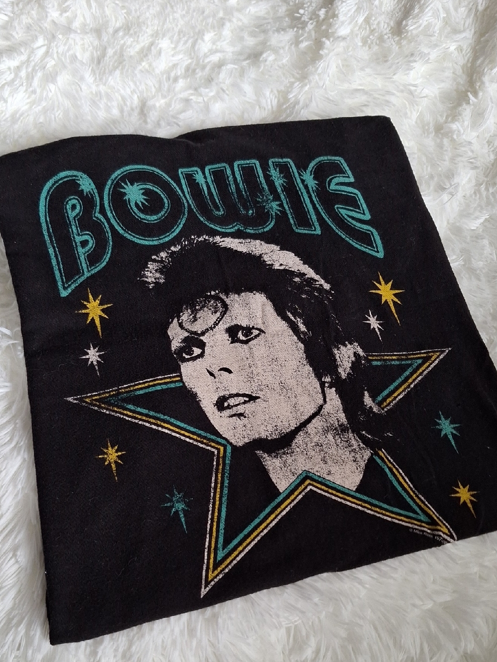 Women's Medium David Bowie Graphic Short Sleeve Band T Shirt